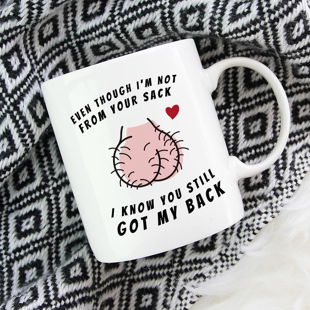 Not Your Sack Coffee Mug - Funny Gift For Step Dad - Best Father's Day Gifts for Husband - Cool Presents For Step Dad - Birthday Gift For Father