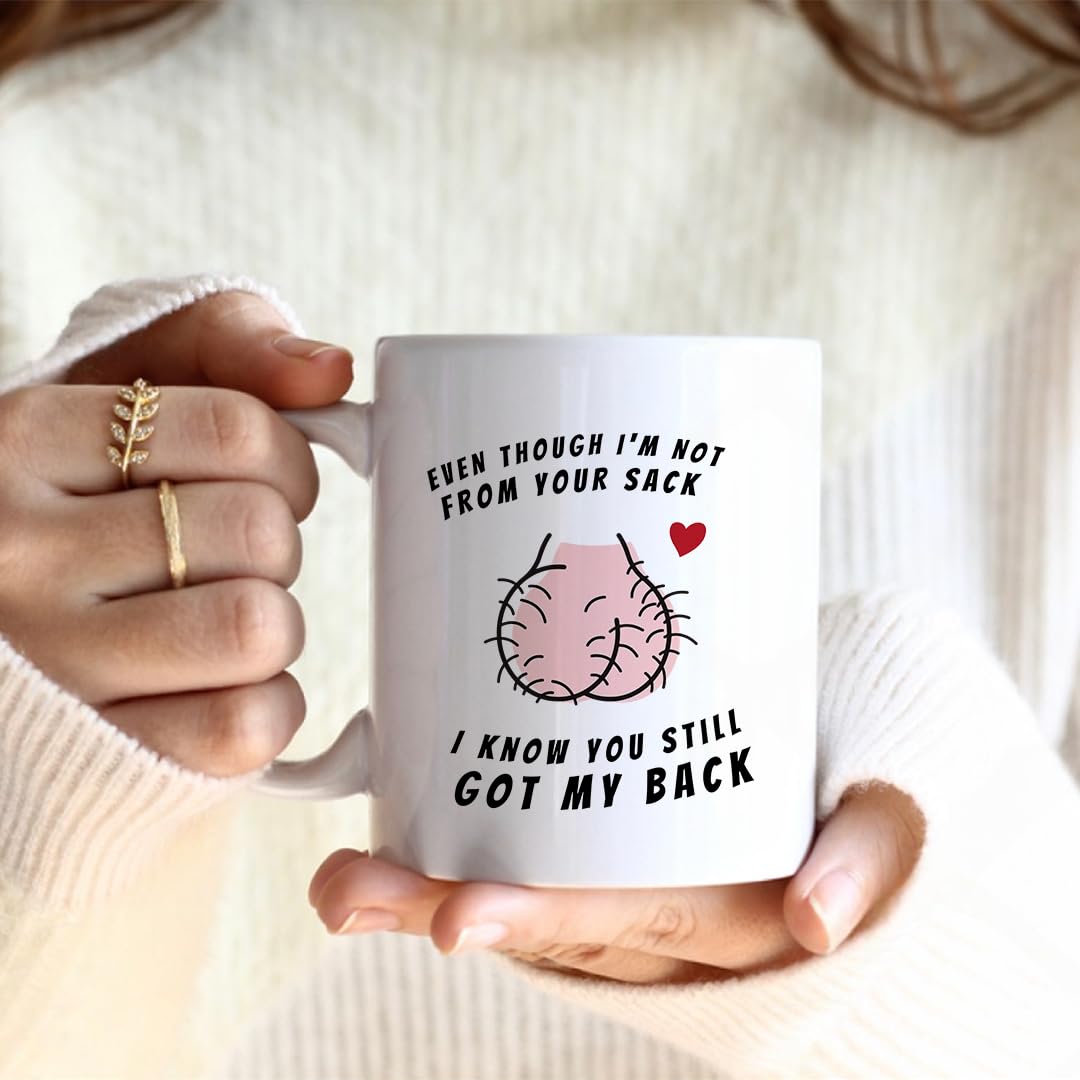 Not Your Sack Coffee Mug - Funny Gift For Step Dad - Best Father's Day Gifts for Husband - Cool Presents For Step Dad - Birthday Gift For Father