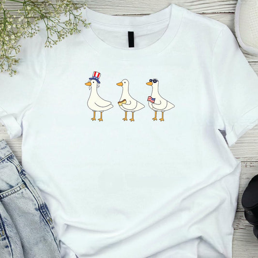 Silly Goose T-Shirt for 4th of July - Independence Day Shirt - Funny Shirt for Fourth of July