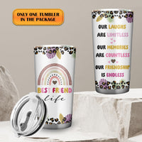 Best Friend 20oz Tumbler - Bestie Cups Birthday Gifts - Friends Coffee Mugs for Women - Gift for Your Best Friend Birthday Christmas