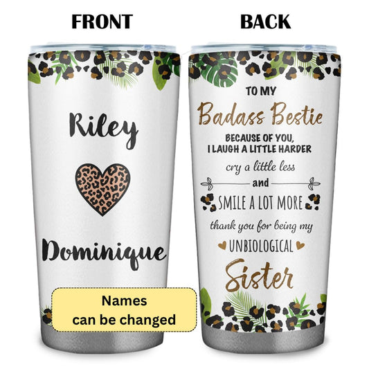 Personalized To My Bestie Gifts for Women Best Friend 20oz Tumbler - Best Friend Birthday Gifts for Besties - Friendships Gift for Female Tumbler Travel Coffee Cup