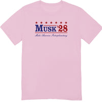 Musk '28 T-Shirt – Make America Interplanetary | Patriotic Space-Inspired Tee