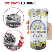 Best Friend 20oz Tumbler - Bestie Cups Birthday Gifts - Friends Coffee Mugs for Women - Gift for Your Best Friend Birthday Christmas