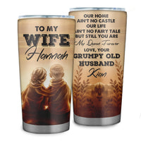 Personalized To My Wife 20 oz Tumbler - Tumbler for Women with Name - Christmas Gifts for Wife Anniversary Birthday Gift For Her - Valentines day gifts