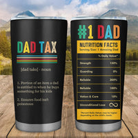 Vintage Dad Tax 20oz Tumbler - Funny Daddy Coffee Mug - Birthday Gifts for Men - Father's Day Gift For Husband