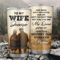 Personalized To My Wife 20 oz Tumbler - Tumbler for Women with Name - Christmas Gifts for Wife Anniversary Birthday Gift For Her - Valentines day gifts