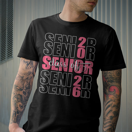 Class of 2026 Senior T-Shirt – Trendy Graduation Shirt for High School Seniors