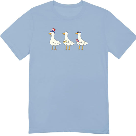 Silly Goose T-Shirt for 4th of July - Independence Day Shirt - Funny Shirt for Fourth of July