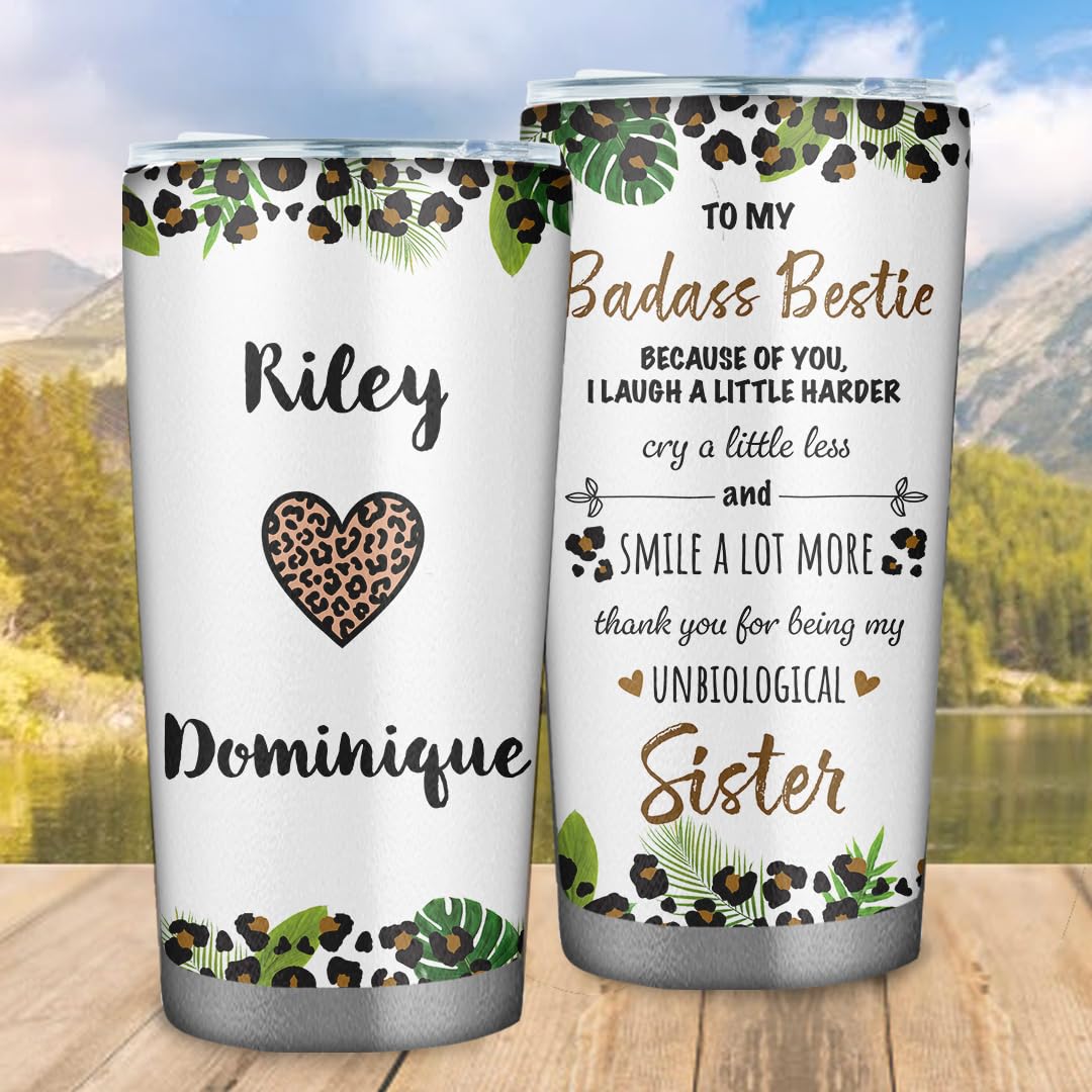 Personalized To My Bestie Gifts for Women Best Friend 20oz Tumbler - Best Friend Birthday Gifts for Besties - Friendships Gift for Female Tumbler Travel Coffee Cup