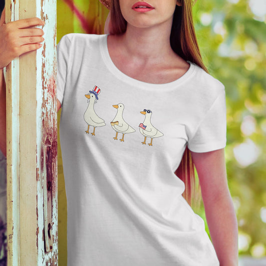 Silly Goose T-Shirt for 4th of July - Independence Day Shirt - Funny Shirt for Fourth of July
