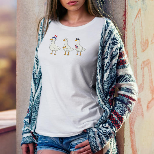 Silly Goose T-Shirt for 4th of July - Independence Day Shirt - Funny Shirt for Fourth of July