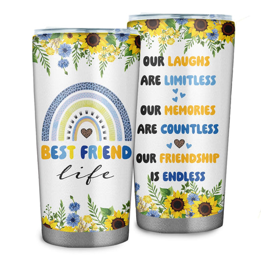 Best Friend 20oz Tumbler - Bestie Cups Birthday Gifts - Friends Coffee Mugs for Women - Gift for Your Best Friend Birthday Christmas