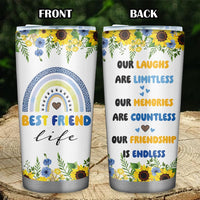 Best Friend 20oz Tumbler - Bestie Cups Birthday Gifts - Friends Coffee Mugs for Women - Gift for Your Best Friend Birthday Christmas