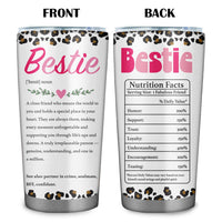 Bestie Definition Gifts for Women Best Friend 20oz Tumbler - Best Friend Birthday Gifts for Besties - Friendships Gift for Female Tumbler Travel Coffee Cup