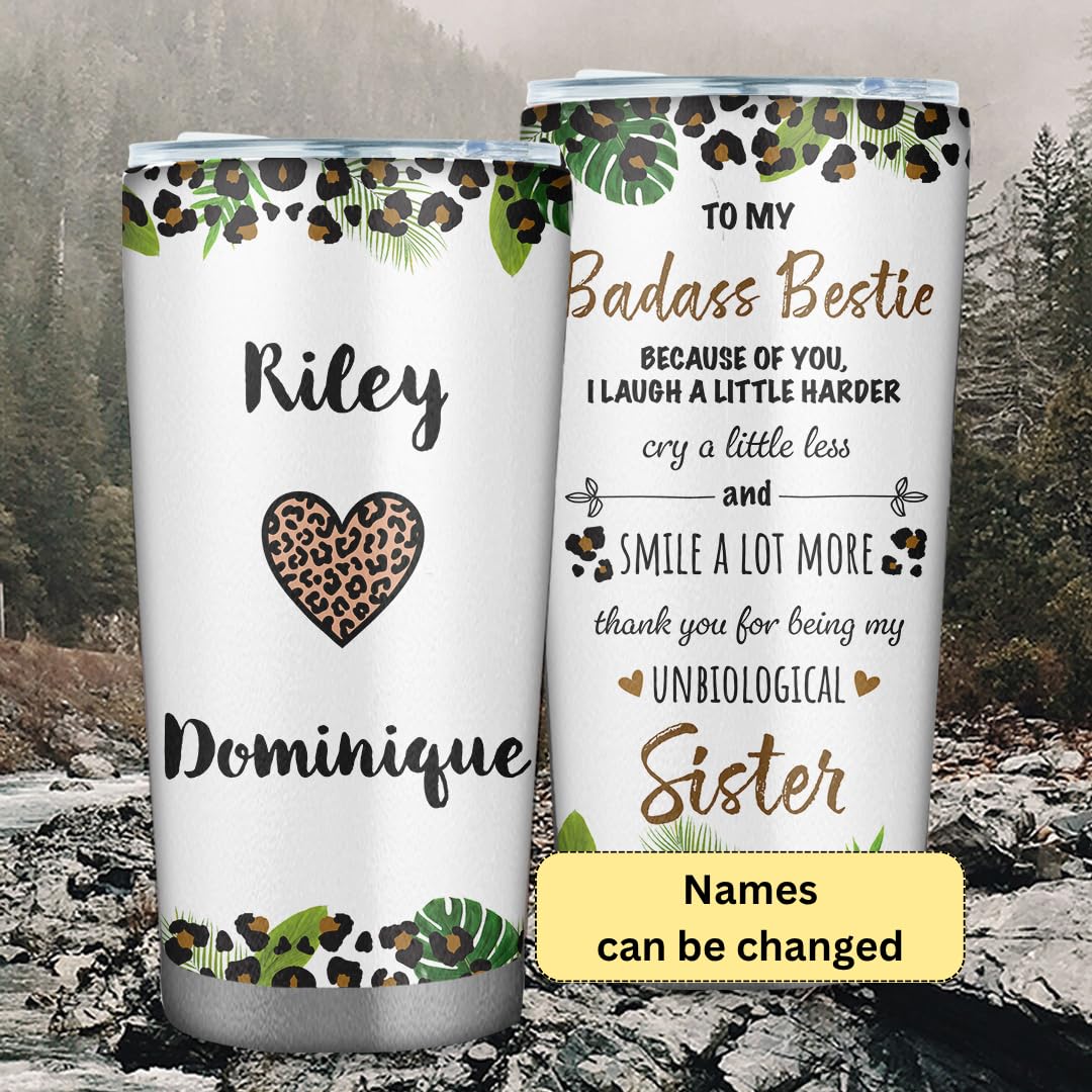 Personalized To My Bestie Gifts for Women Best Friend 20oz Tumbler - Best Friend Birthday Gifts for Besties - Friendships Gift for Female Tumbler Travel Coffee Cup