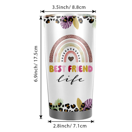 Best Friend 20oz Tumbler - Bestie Cups Birthday Gifts - Friends Coffee Mugs for Women - Gift for Your Best Friend Birthday Christmas