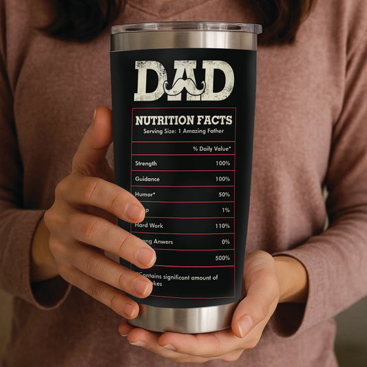 Best Dad Ever Tumbler - Dad Tumbler Flasks Drinkware - Father's Day Gift from Son Daughter - Birthday Gift for Dad