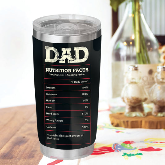 Best Dad Ever Tumbler - Dad Tumbler Flasks Drinkware - Father's Day Gift from Son Daughter - Birthday Gift for Dad