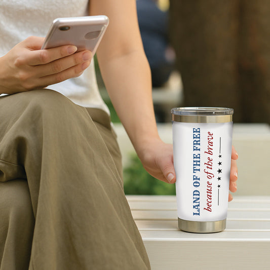 Veteran's Boot Tumbler - Memorial Day Tumbler Flasks Drinkware - Veteran Gift
