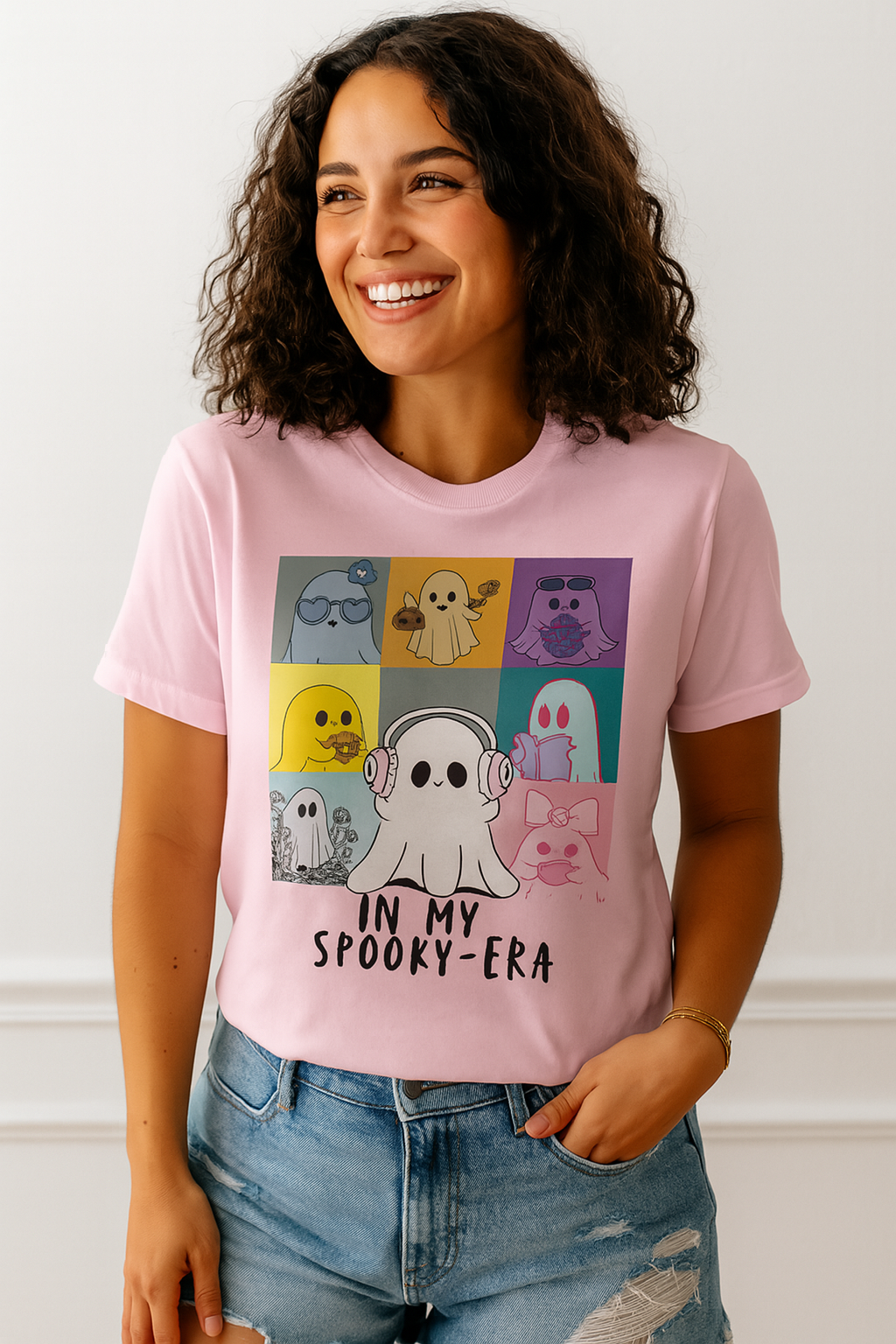 Spooky Season Women's Graphic Tees – Cute Ghost Halloween Shirts
