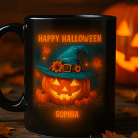 Personalized Happy Halloween Halloween Coffee Mug, Pumpkin Witch Gift For Her Women - Halloween Pumpkin Mug, Halloween Party Decor