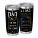 Dad No.1 Tumbler - Dad Tumbler Flasks Drinkware - Father's Day Gift from Son Daughter - Birthday Gift for Dad