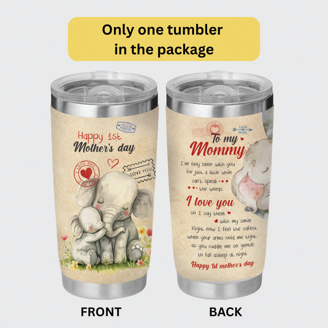Elephant To my mommy Tumbler - Mama Tumbler Flasks Drinkware - Mother's Day Gift from Son Daughter - Birthday Gift for Mom - Mama Gifts