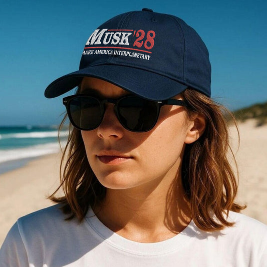 Musk '28 Classic Embroidered Hat – Make America Interplanetary