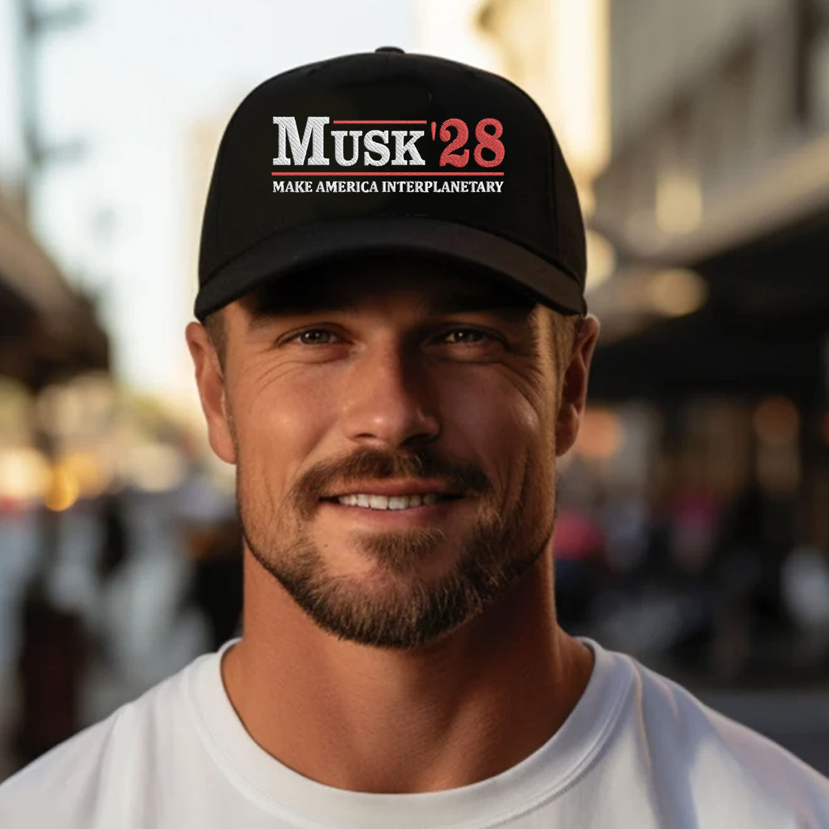 Musk '28 Classic Embroidered Hat – Make America Interplanetary