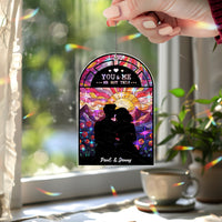 You &amp; Me We Got This Suncatcher – Personalized Couple Window Hanging Gift