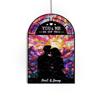 You &amp; Me We Got This Suncatcher – Personalized Couple Window Hanging Gift