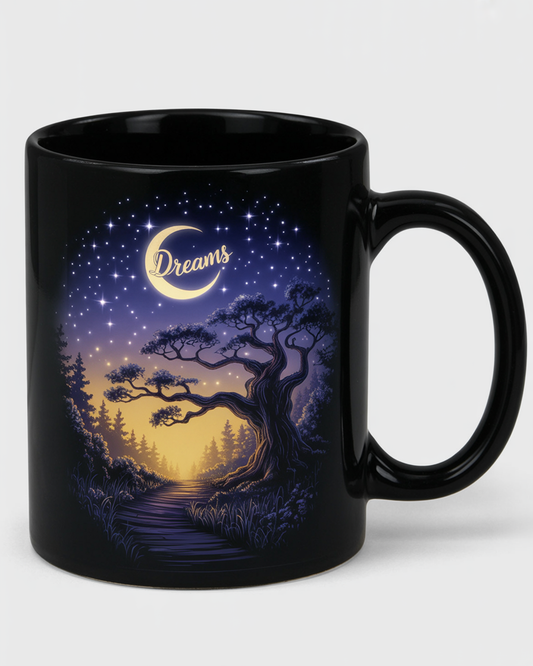 Witchy Moon Mug Mystical Night Coffee Mug Dark Forest Mug Witchy bedroom decor Astrology Lovers Halloween Mug Gothic Forest Dark Academia