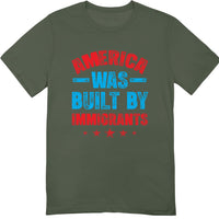 America was Built by Immigrants T-Shirt - Support Immigrants Shirt - No Kings Tee - Social Justice Human Rights
