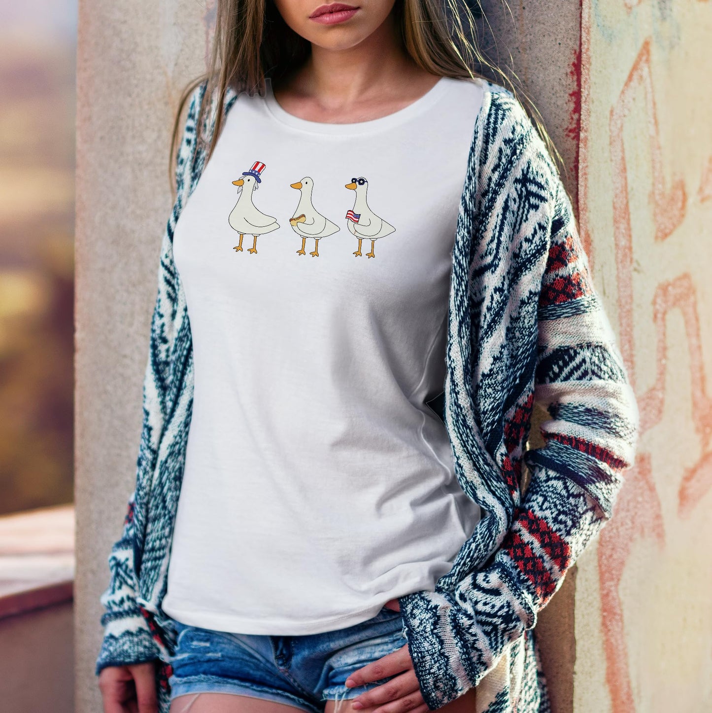 Silly Goose T-Shirt for 4th of July - Independence Day Shirt - Funny Shirt for Fourth of July