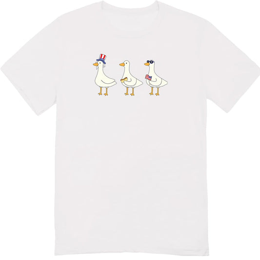 Silly Goose T-Shirt for 4th of July - Independence Day Shirt - Funny Shirt for Fourth of July