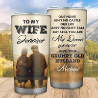 Personalized To My Wife 20 oz Tumbler - Tumbler for Women with Name - Christmas Gifts for Wife Anniversary Birthday Gift For Her - Valentines day gifts