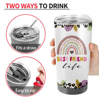Best Friend 20oz Tumbler - Bestie Cups Birthday Gifts - Friends Coffee Mugs for Women - Gift for Your Best Friend Birthday Christmas