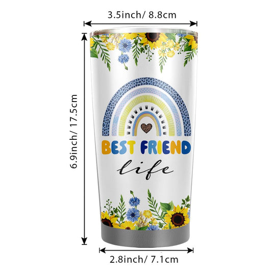 Best Friend 20oz Tumbler - Bestie Cups Birthday Gifts - Friends Coffee Mugs for Women - Gift for Your Best Friend Birthday Christmas