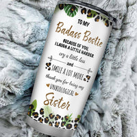 Personalized To My Bestie Gifts for Women Best Friend 20oz Tumbler - Best Friend Birthday Gifts for Besties - Friendships Gift for Female Tumbler Travel Coffee Cup